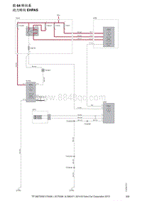 2014年沃尔沃V70电路图-组64转向系