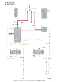 2014年沃尔沃S80电路图-组35照明系统