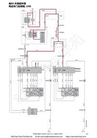 2016沃尔沃V40电路图-组84 外部部件等