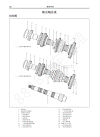 2016-2018年哈弗M4维修手册-输出轴总成