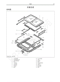 2016-2018年哈弗M4维修手册-天窗总成
