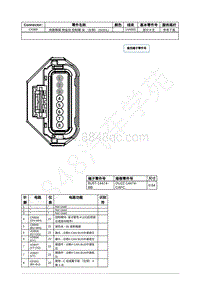 2021年福特野马Mustang电路图-C4369 侧面障碍 物监测 控制模 块 （左侧） SODL 