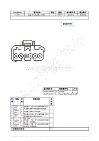 2021年福特野马Mustang电路图-C2091 温度 风门 执行器 （左侧） 