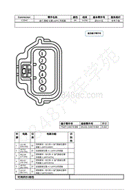 2021年福特野马Mustang电路图-C2040 油门 踏板 位置 APP 传感器 