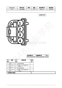 2021年福特野马Mustang电路图-C286 光量 传感器 