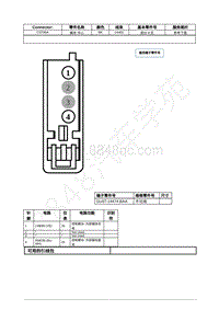 2021年福特野马Mustang电路图-C3700A 媒体 中心 