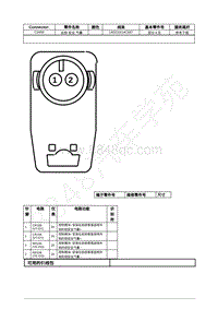 2021年福特野马Mustang电路图-C3459 右侧 安全 气囊 