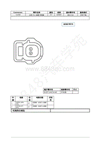 2021年福特野马Mustang电路图-C1428 左侧 行人 碰撞 传感器 