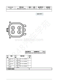 2021年福特野马Mustang电路图-C284 模式 选择 开关 MSS 