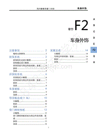 2022年新风行T5维修手册-F2车身外饰