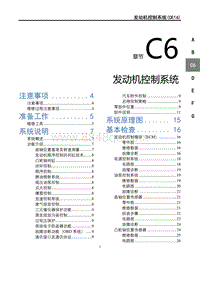 2022年风行T5马赫版-C6发动机控制系统 CE16 