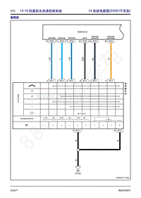 2022年东风风行S50EV电路图-14.16 风窗刮水洗涤控制系统 