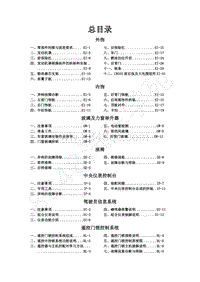 2011年景逸1.8L 1.8T-18车身及电器分册总目录