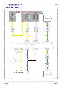 2018年风行T5电路图-13.8.6 变速器控制系统-CVT 