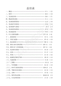 2015款景逸XV 1.6L维修手册-0.2总目录