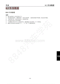 2014年风行景逸X5维修手册-8.5车身数据