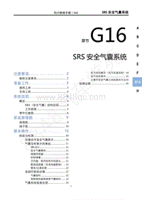 2020年景逸S50维修手册-G16 SRS安全气囊系统