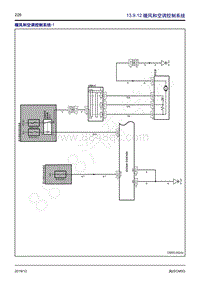 2019年国六菱智M5电路图-13.9.12 暖风和空调控制系统 