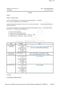 2017-2018年翼搏EcoSport MCA-206-05 驻车制动器与启动