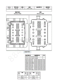 2022年福特野马Mustang插件图-C212 线束内部 