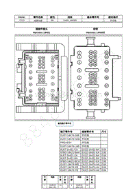 2022年福特野马Mustang插件图-C213 线束内部 