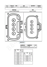 2022年福特野马Mustang插件图-C3206 线束内部 