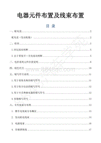 2019年风行M6电路图-45.电器元件布置及线束布置