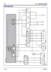 2020年菱智M5EV电路图-13.9.14 暖风和空调控制 