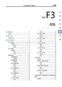 2022款雷霆维修手册-F3 车身内饰