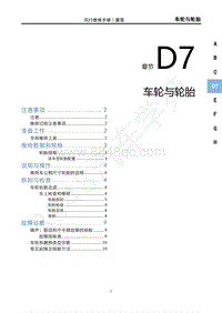 2022款雷霆维修手册-D7 车轮与轮胎