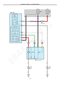 2007-2011年丰田坦途电路图-前雨刮器和清洗器（不带间歇雨刮器）