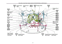 2005雷克萨斯GS系列-3GRFSE发动机线束和搭铁点R-B-WG