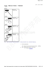 捷豹XF X250-发动机 TD4 2.2 升柴油机 平衡轴齿隙