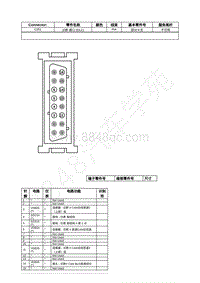 2022年福特锐际Escape插件图-C251 诊断 接口 DLC 