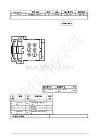 2022年福特追光者EVOS接插件图-C4353 后备箱门 关闭 开关 