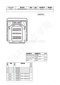 2022年福特追光者EVOS接插件图-C310A 约束 控制 模块 RCM 