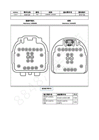 2021年福特锐际Escape插件图-C317 线束内部 