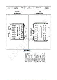 2021年福特锐际Escape插件图-C206 线束内部 