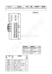 2022年福特追光者EVOS接插件图-C4174A 后门 行李箱 模块 RGTM 