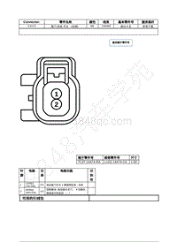 2021年福特追光者EVOS插件图-C4173 尾门 防夹 开关 （右侧） 