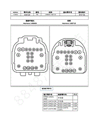 2021年福特追光者EVOS插件图-C3052 线束内部 