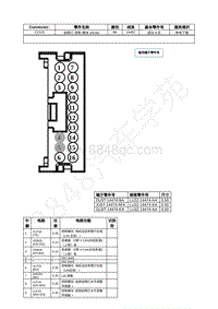 2021年福特锐际Escape插件图-C2129 前照灯 控制 模块 HCM 