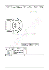 2022年福特锐际Escape插件图-C3211 右侧 第二排 侧面碰撞 传感器 