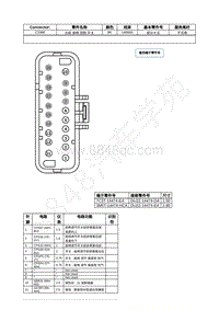 2022年福特追光者EVOS接插件图-C3388 右前 座椅 控制 开关 