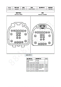 2022年福特锐际Escape插件图-C318 线束内部 