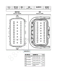 2021年福特追光者EVOS插件图-C187 线束内部 