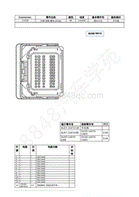 2022年福特追光者EVOS接插件图-C310B 约束 控制 模块 RCM 