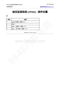 2021年福特野马Mustang-204-04B 胎压监测系统 TPMS 