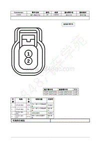 2022年福特锐际Escape插件图-C4353 尾门 释放 开关 