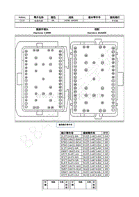 2021年福特锐际Escape插件图-C222 线束内部 